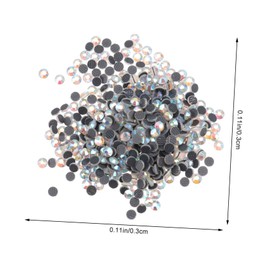 OATIPHO 1440pcs DIY Crystal Rhinestones Flatback Hotfix Gems for Clothing Handbag Jewelry and Cellphone Decoration Crystal Ab Resin for Easy Application