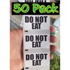 Generic 50PCS DO NOT EAT Warning Labels Stickers Bulk lot