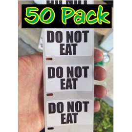 Generic 50PCS DO NOT EAT Warning Labels Stickers Bulk lot Decals