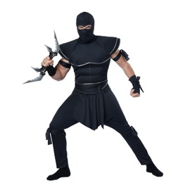 California Costumes Adult Ninja Warrior Costume, Large Black