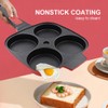 RANX INGST 4-Cup Egg Pan with Lid, Nonstick Omelette Skillet
