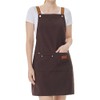UE STORE Canvas Cotton Cooking Kitchen Aprons Waterproof Apron Adjustable