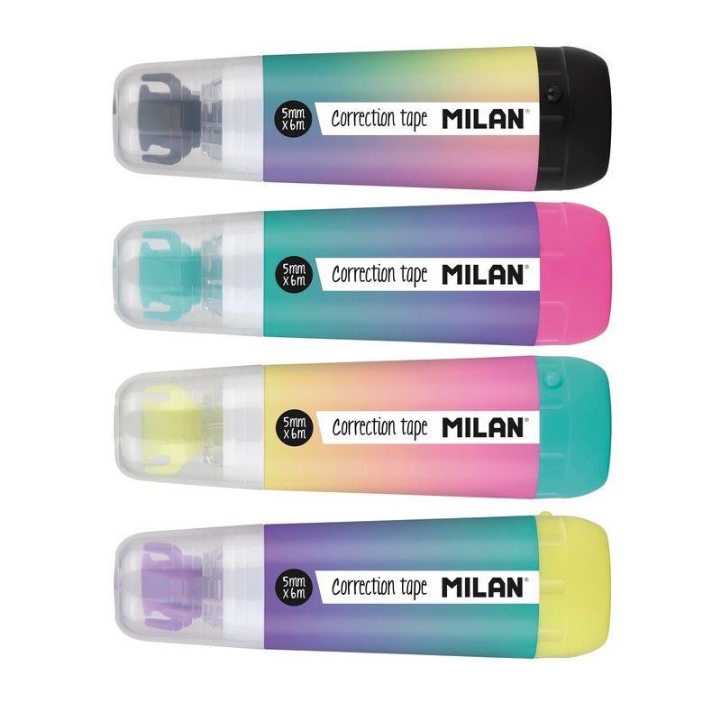 MILAN® Sunset Series Display Cube 40 Correction Tapes Cylindrical 5