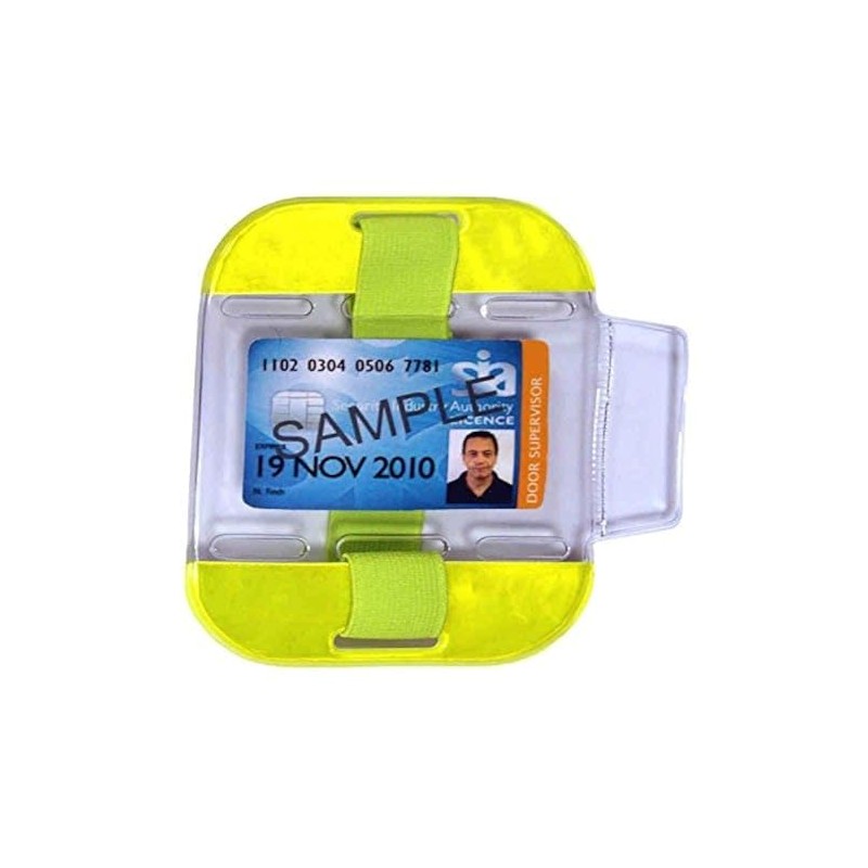 ID/SIA License Badge Holder - Arm Band - High Viz