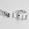 COCO Park Sleeping Dog Pet Paw Urn Necklace for Ashes