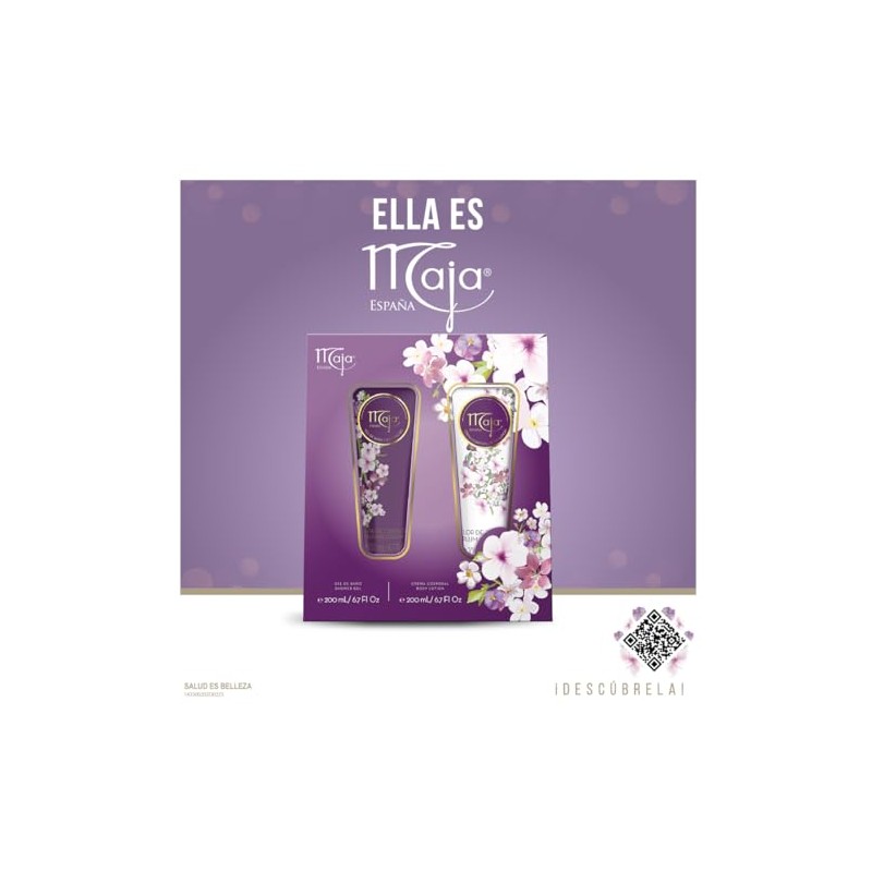 Maja, Plum Blossom Set de Regalo para Mujer con Crema