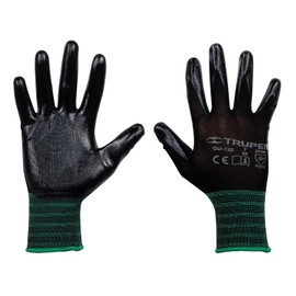 Truper GU-122, Guantes de nylon recubiertos de nitrilo, medianos