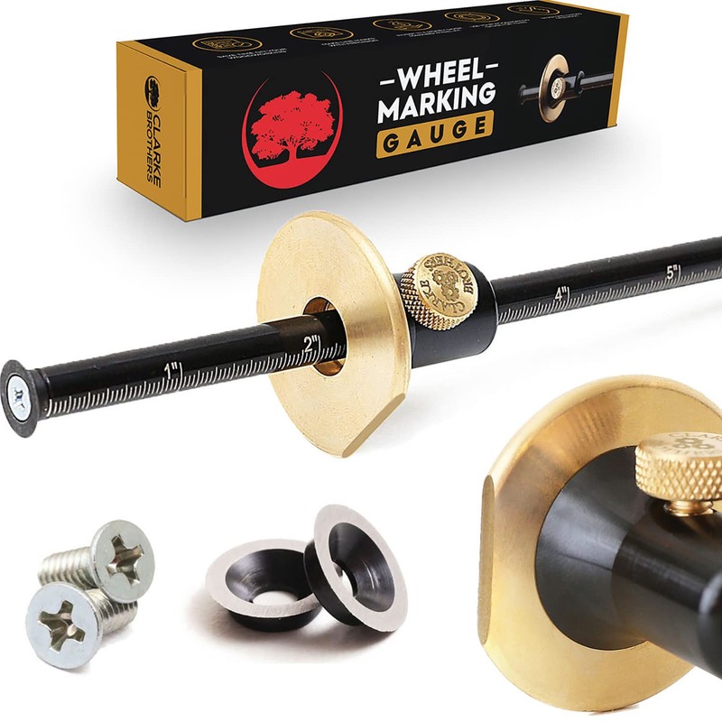 Clarke Brothers Wheel Marking Gauge - Woodworking Marking Scriber Kit