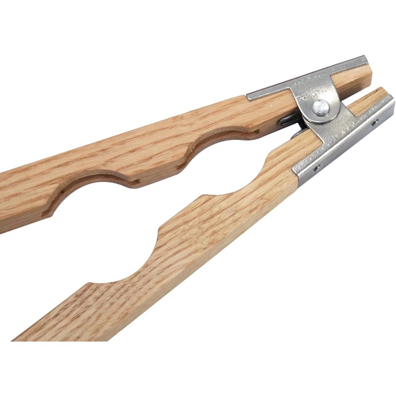 Wood Ring Holder Hand Clamp 8 Inch Wooden Grinding Handle