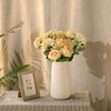 Justoyou Silk Artificial Rose Flowers Bridal Bouquet Flowers
