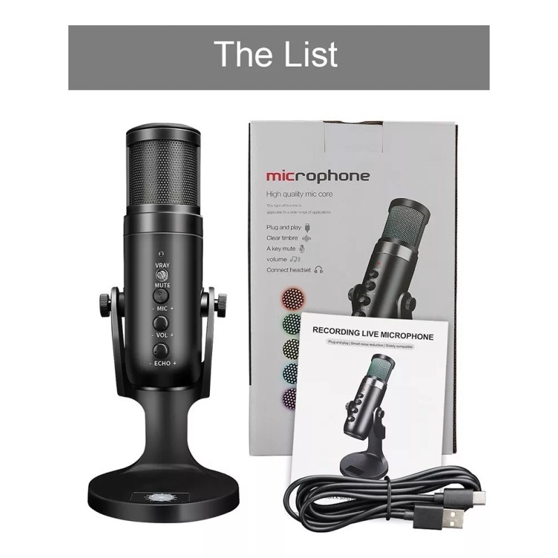 Highler PRO Micrófono Condensador Highler Rgb Estudio Streaming Gaming