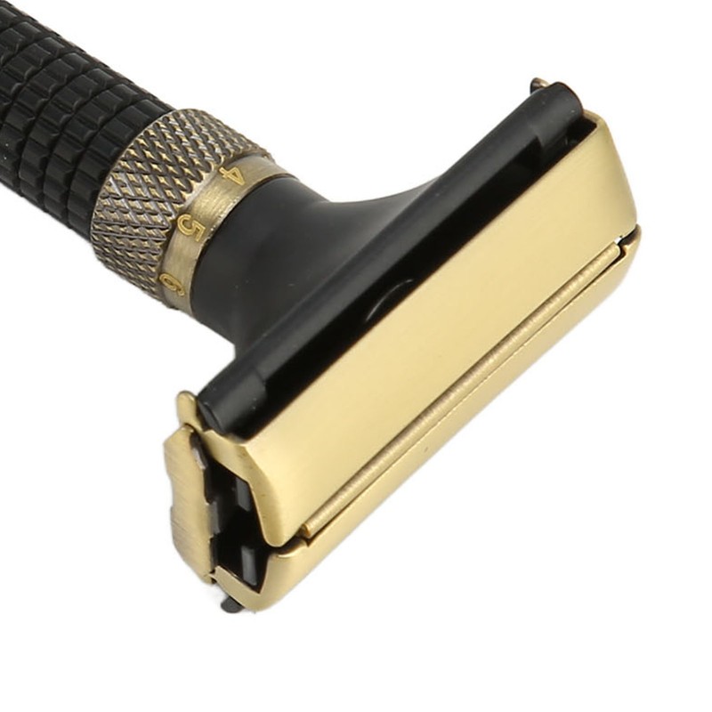 Double Edge Safety Trimmer Reusable Slip Resistant Metal Men Safety
