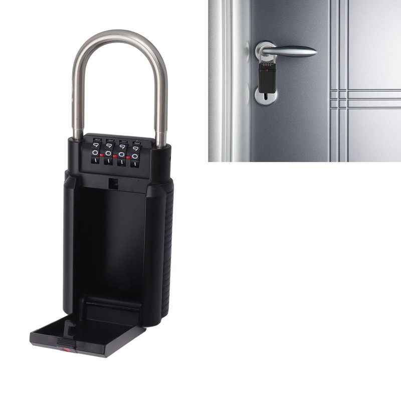 Password Key Box 4 Digit Combination Safe Metal Key Lock