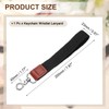 sourcing map Wrist Lanyard Keychain, 200mm Braided Wristlet Strap with