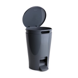 Tatay Diabolo Bathroom Bin, Polypropylene, Grey, One Size