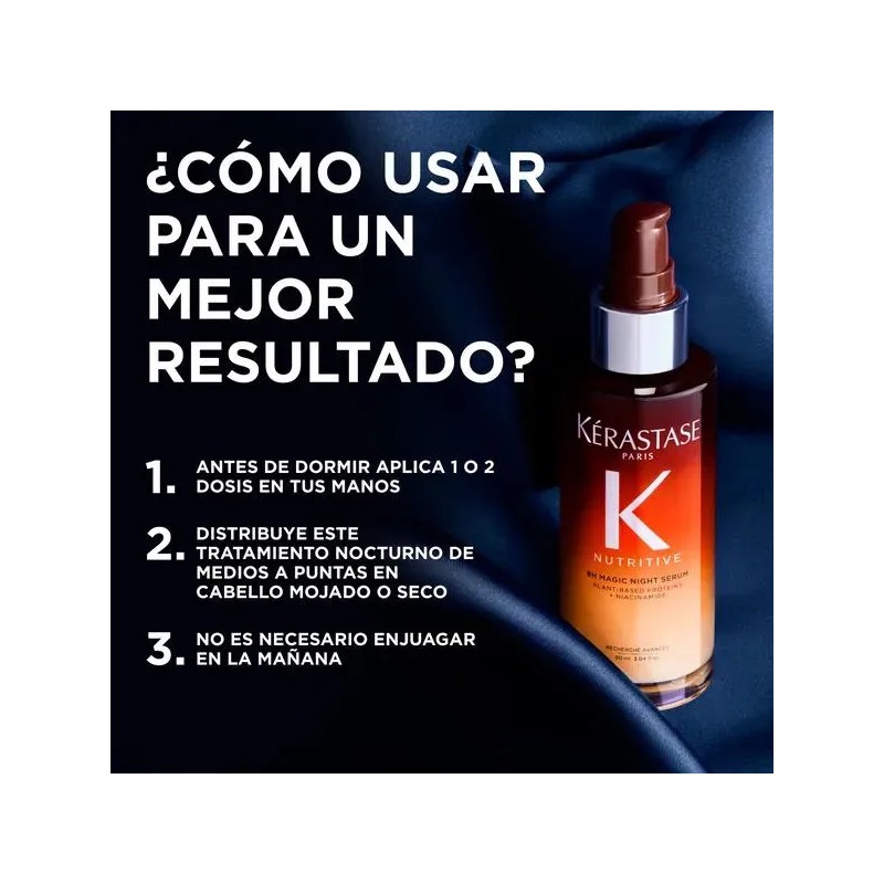 Sérum 8H Nutrición Cabello Seco Kérastase Nutritive 90ml
