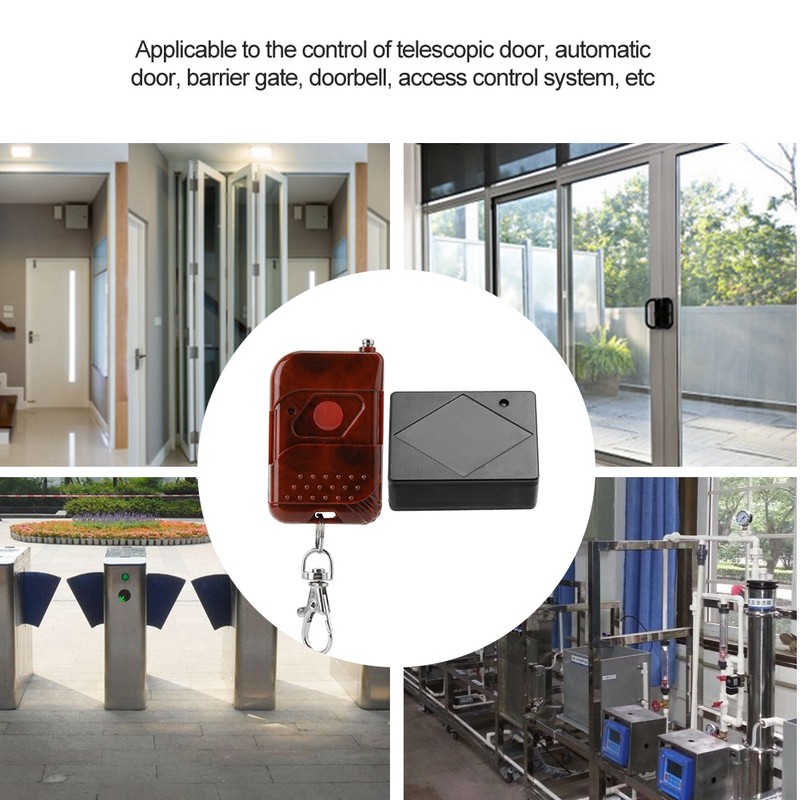 2V4 Wireless Remote Control Switch Transmitter Receiver Kit for Door