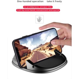 Car Phone Holder – Non-Slip Silicone Dashboard Mat, Universal Cell Phone Holder for Car, Secure Mount for Mobile Phones & Tablets