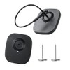 250Pcs 8.2Mhz RF Security Clothing Tags Black Retails EAS Clothes