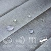 Icegrey Shower Curtain Foldable Magnetic Waterproof with Hooks, Splashproof, Accordion