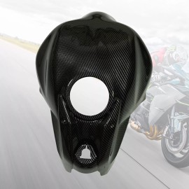 Unbranded Fuel Gas Tank Cover Fairing For Kawasaki Ninja 650 2017-2023 Carbon Fiber Look