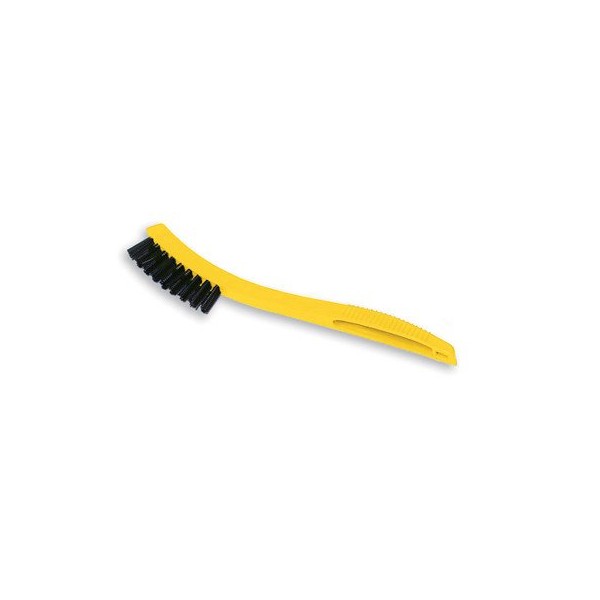 Synthetic-Fill Tile and Grout Brush with Yellow Plastic Handle [Set of 2]