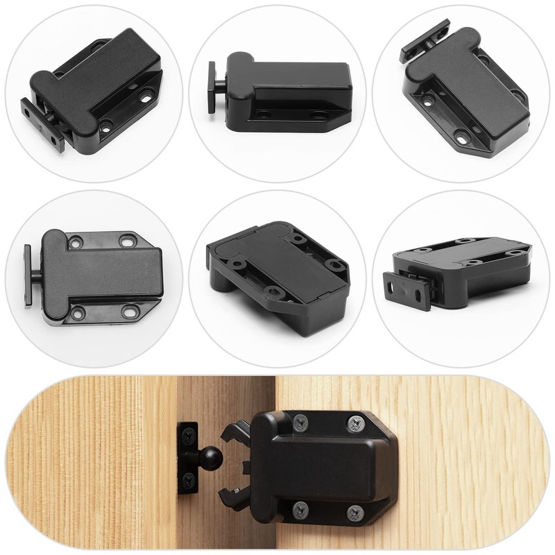 12 Pcs Touch Release Catch Latch Cupboard, Push to Open