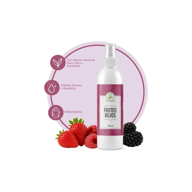 Tónico De Frutos Rojos Facial 500 Ml