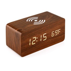 Itigoitie Digital Wooden Alarm Clock