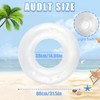 Aitsite LED With Light Inflatable Swimming Rings for Adults, Floating