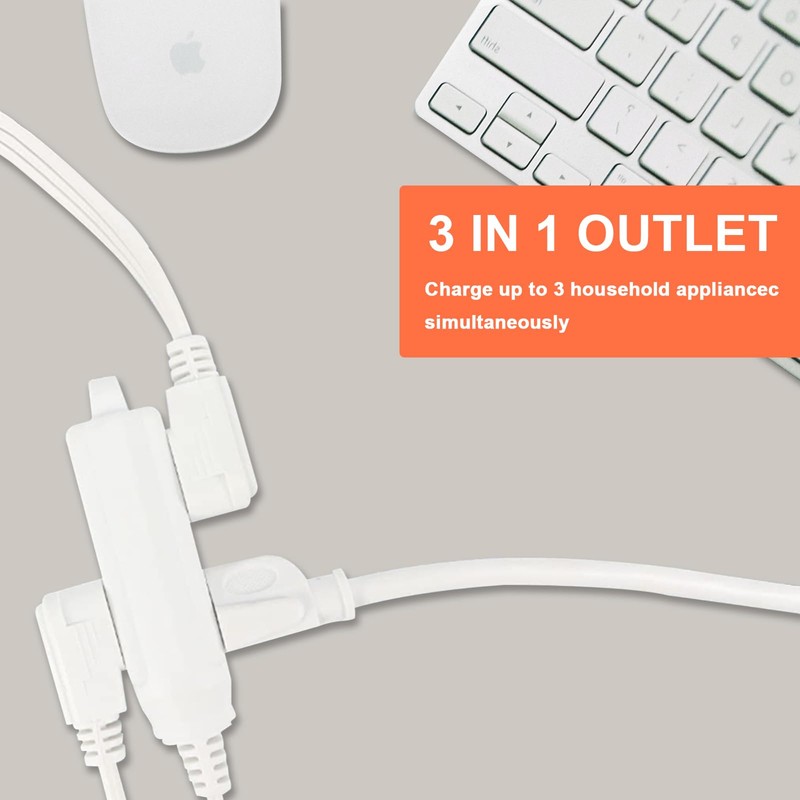 Ultra Explorer - Cable de extensión de enchufe plano de