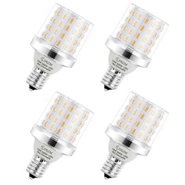 E17 Super Bright LED Bulb,15W Intermediate E17 Base LED G14 Bulbs,120 Watt Equivalent 1200lm Warm White 3000K Ceiling Fan Light Bulbs, Non-Dimmable Chandelier Light Bulb, Pack of 4