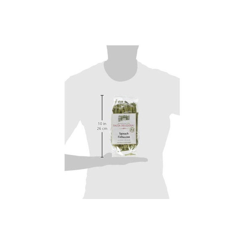 Pasta Deliziosa! Handcrafted Pasta, Spinach Fettucine, 12 ounce – 3