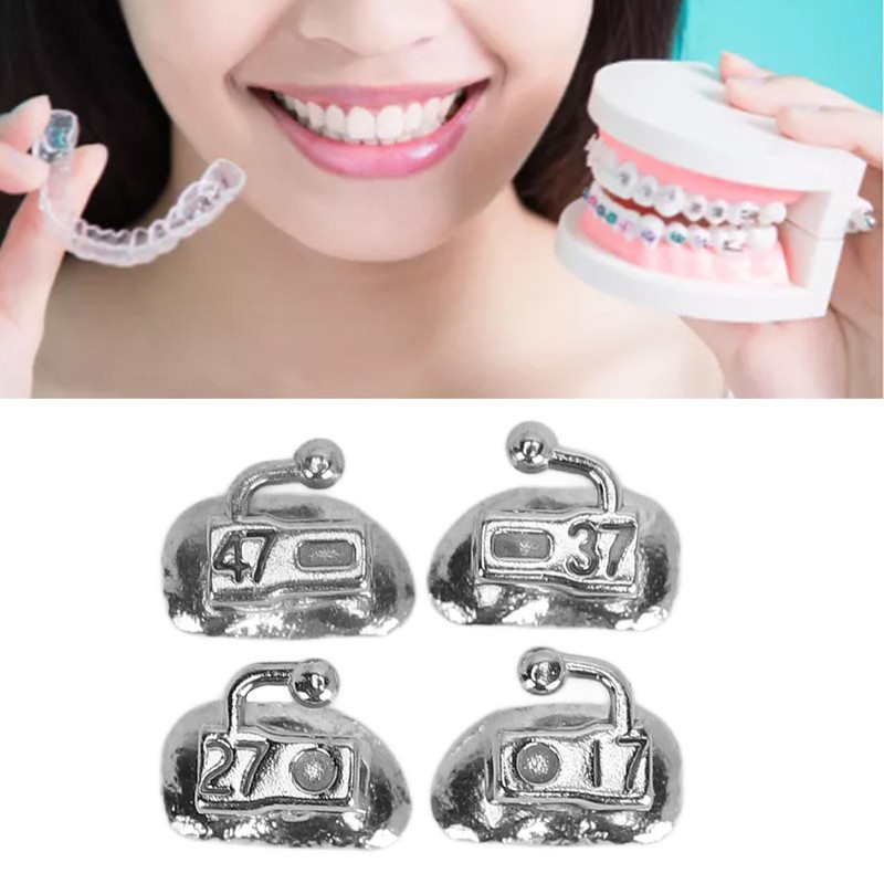 40pcs 2nd Molar Single Buccal Tube 0.022in Reduced Oral Friction