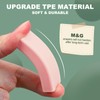 M&G 4 Pack Erasers, Pink Sliding Retractable Eraser Push Pull