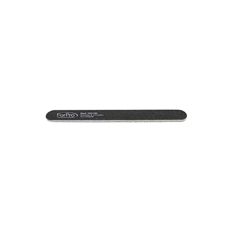 ForPro Professional Collection Tableros de espuma de uñas, negro, grano