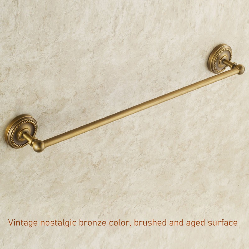 Copper Towel Bar European Style Bathroom Single Bar Towel Rack