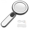 8X Rechargeable Magnifying Glass with Light 21Led 3 Mode Magnifying