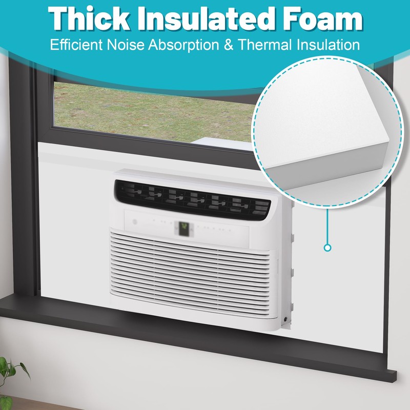 Chiligent Window AC Insulated Foam Panels with Aluminum Foil, Good