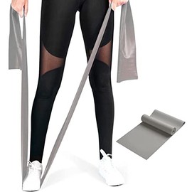 GOAITOU Resistance Bands, Professional Latex Elastic Exercise Bands Long Stretch Bands for Physical Therapy, Recovery, Yoga, Pilates, at-Home or The Gym Workouts, Fitness, Strength Training (Grey)