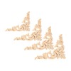 Carved Applique Wood Carved Corner Onlay Applique Applique Onlay for