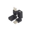 GELRHONR USB 2.0 to USB Female 90 Degree Adapter, Rotating