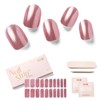 NAILOG Semi-Cured Gel Nail Strips, 20 Strips, Long-Lasting, Salon-Quality, Nail