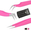 SIVOTE Volume Lash Tweezers for Eyelash Extensions – Professional Stainless
