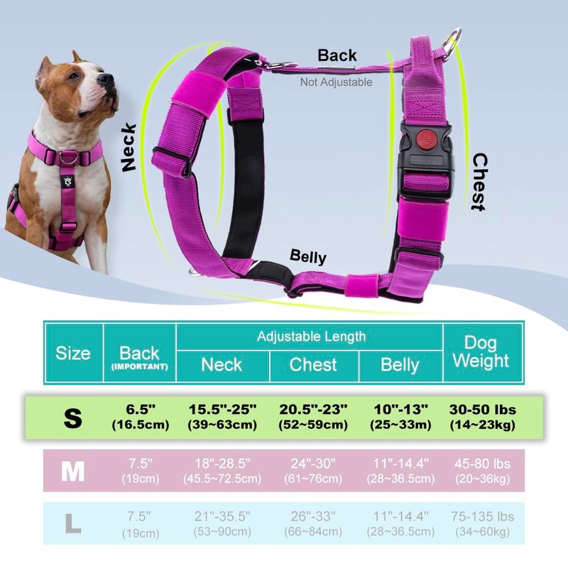 TSPRO Tactical Dog Harness with Handle and Quick Release Release,