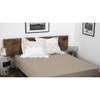 Home Linge Passion 57 Thread Count Fitted Sheet, Cotton, Dark