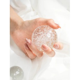 DAISO Ring Ring Coffin Nail Tips 24pcs Rose Pink