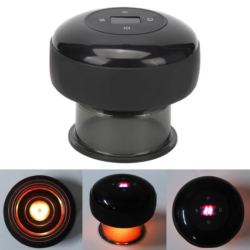 Smart Cupping Device 12gears Wireless Rechargeable Hot Compress High Suction
