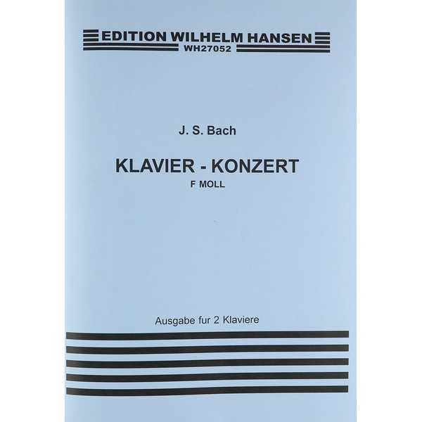 JS Bach: Piano Concerto In F Minor (Two Pianos)