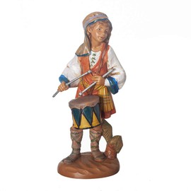Fontanini by Roman, Jareth The Drummer Boy, 7.5" Scale Nativity Figure, Made in Italy